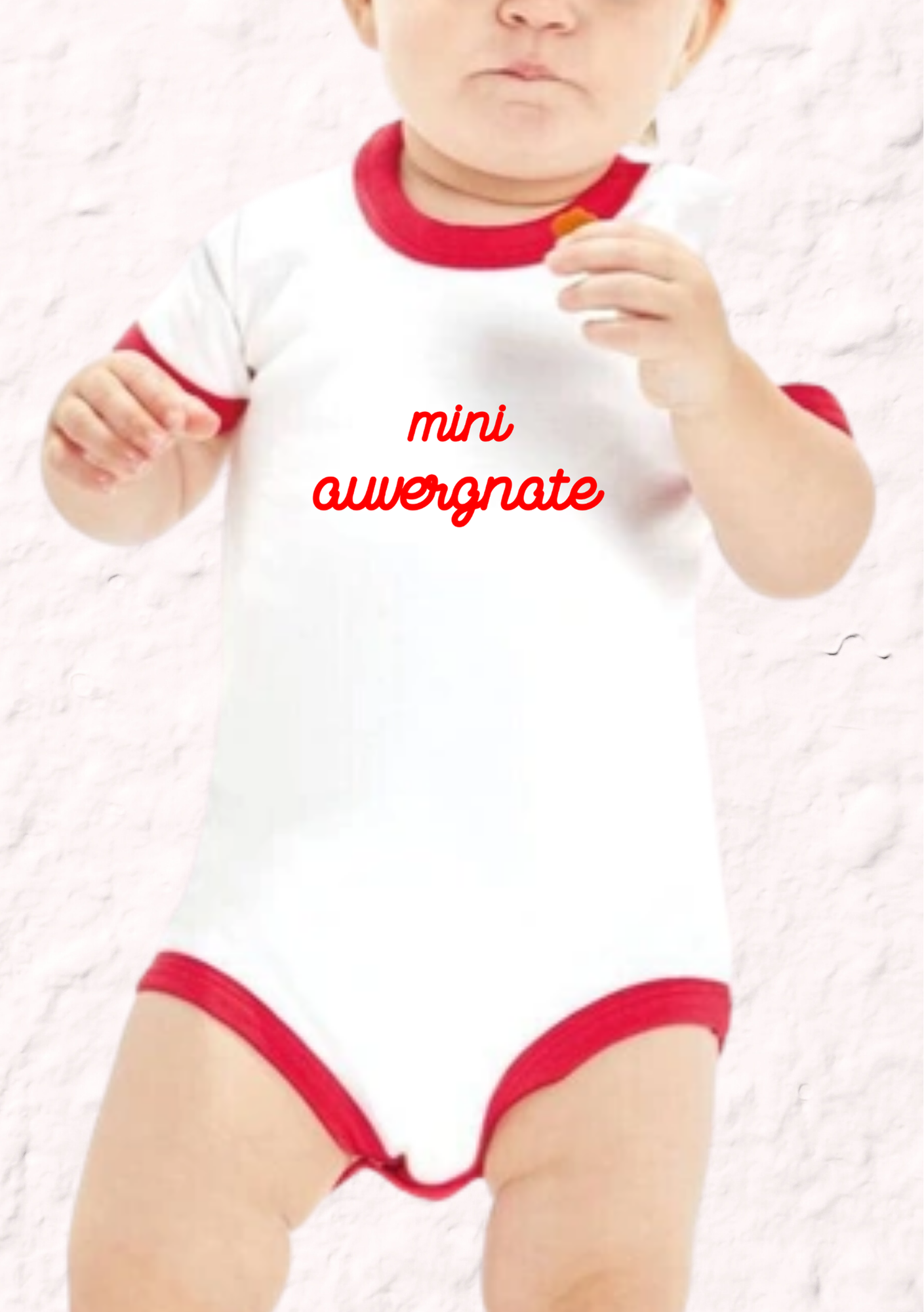Body LANGEAC - 100% coton biologique, col contrasté "Mini Auvergnat/e"