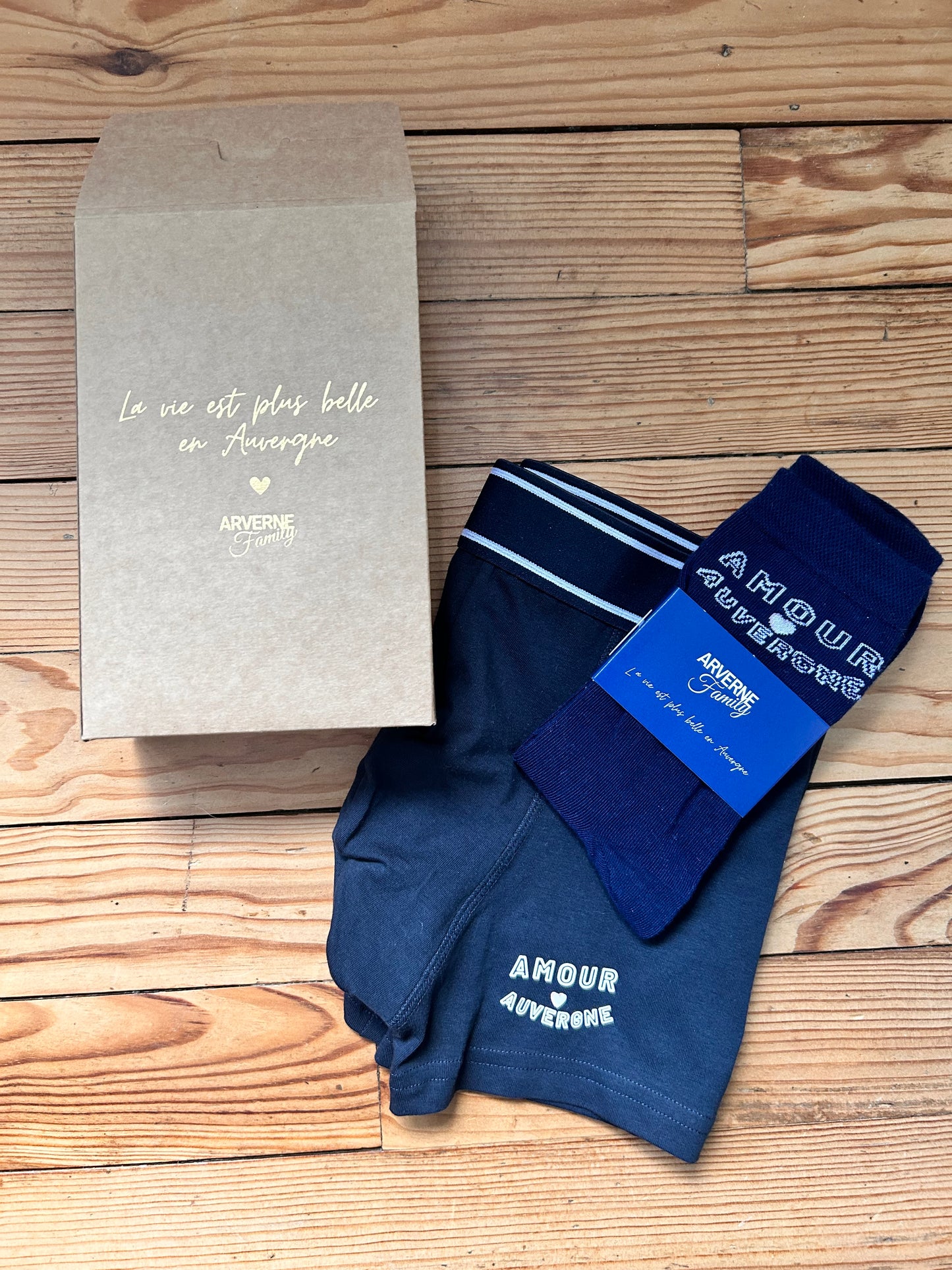 L'ensemble Boxer/Chaussettes - marine