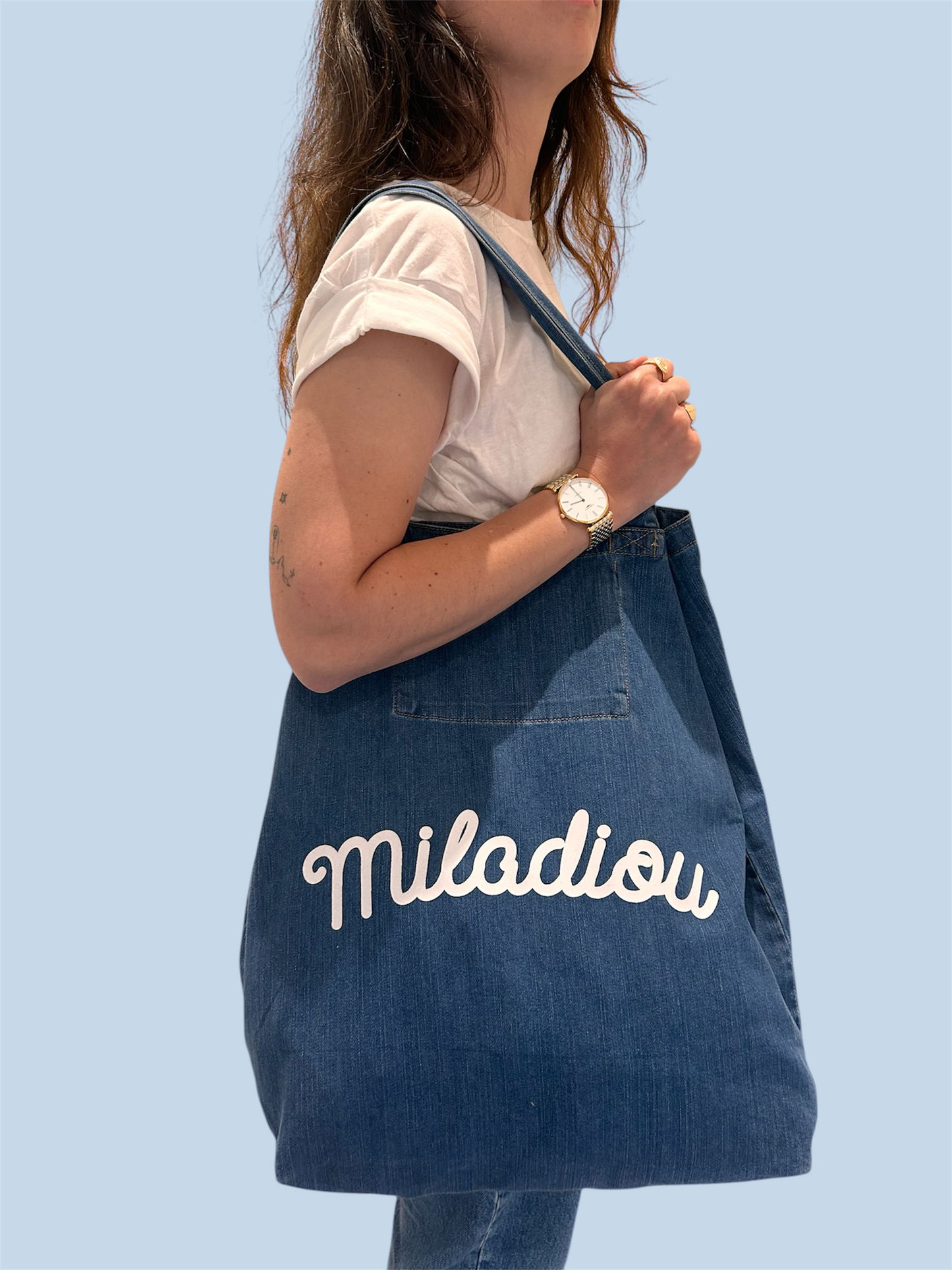 Shopper denim MONTLET - "Miladiou"