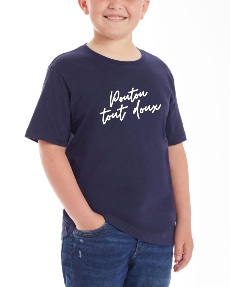 Tshirt enfant CHAMBEUIL - 100% coton biologique ou en conversion, "Poutou tout doux"