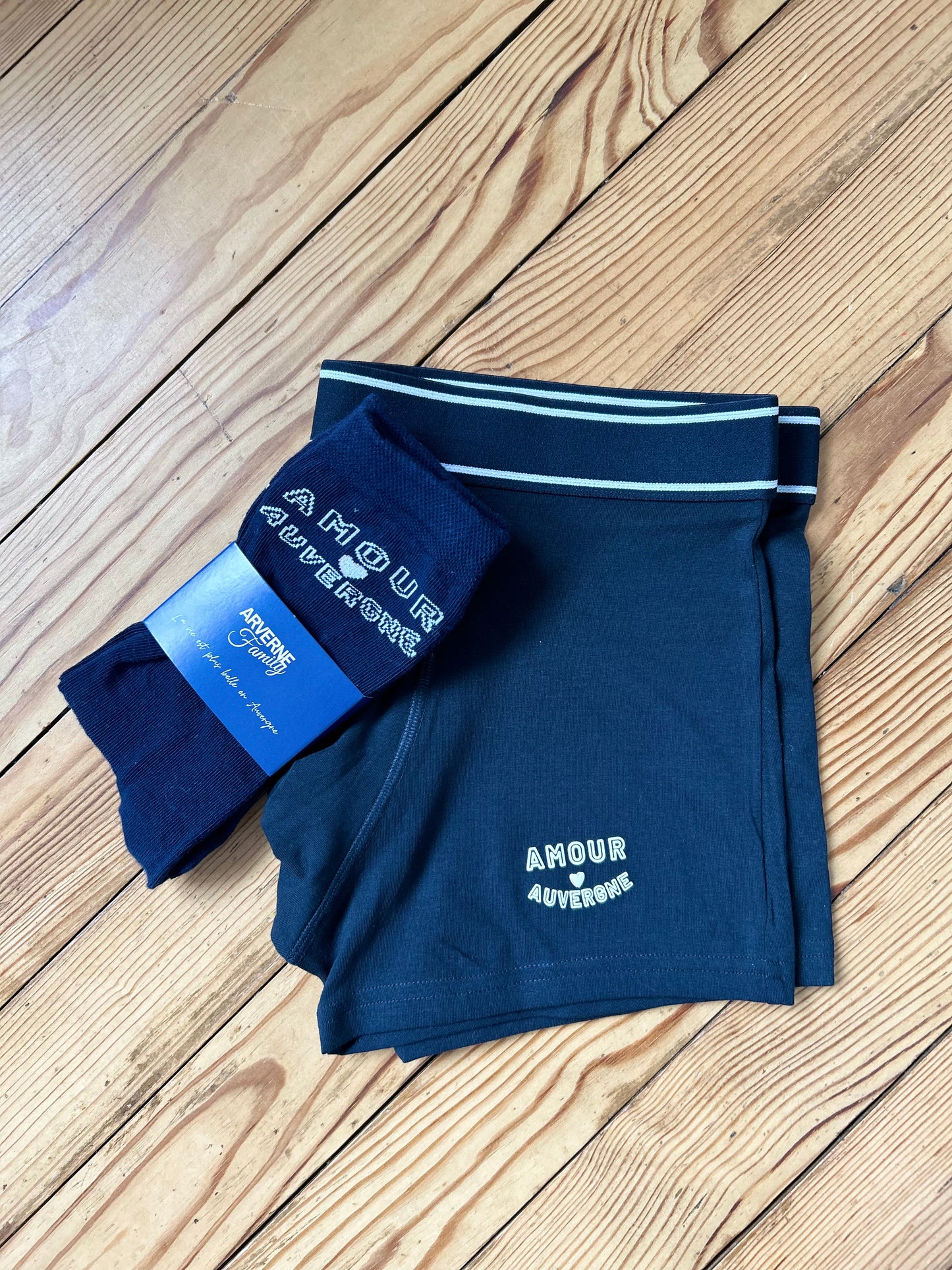 L'ensemble Boxer/Chaussettes - marine