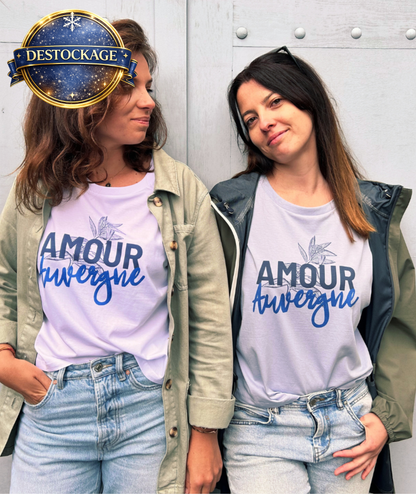 T-shirt  COLTINES - 100% coton biologique, sérigraphie Fleur de Gentiane