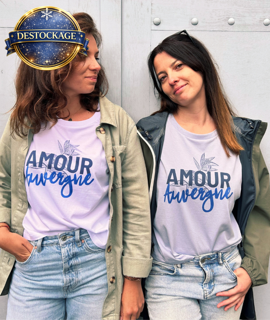 T-shirt  COLTINES - 100% coton biologique, sérigraphie Fleur de Gentiane