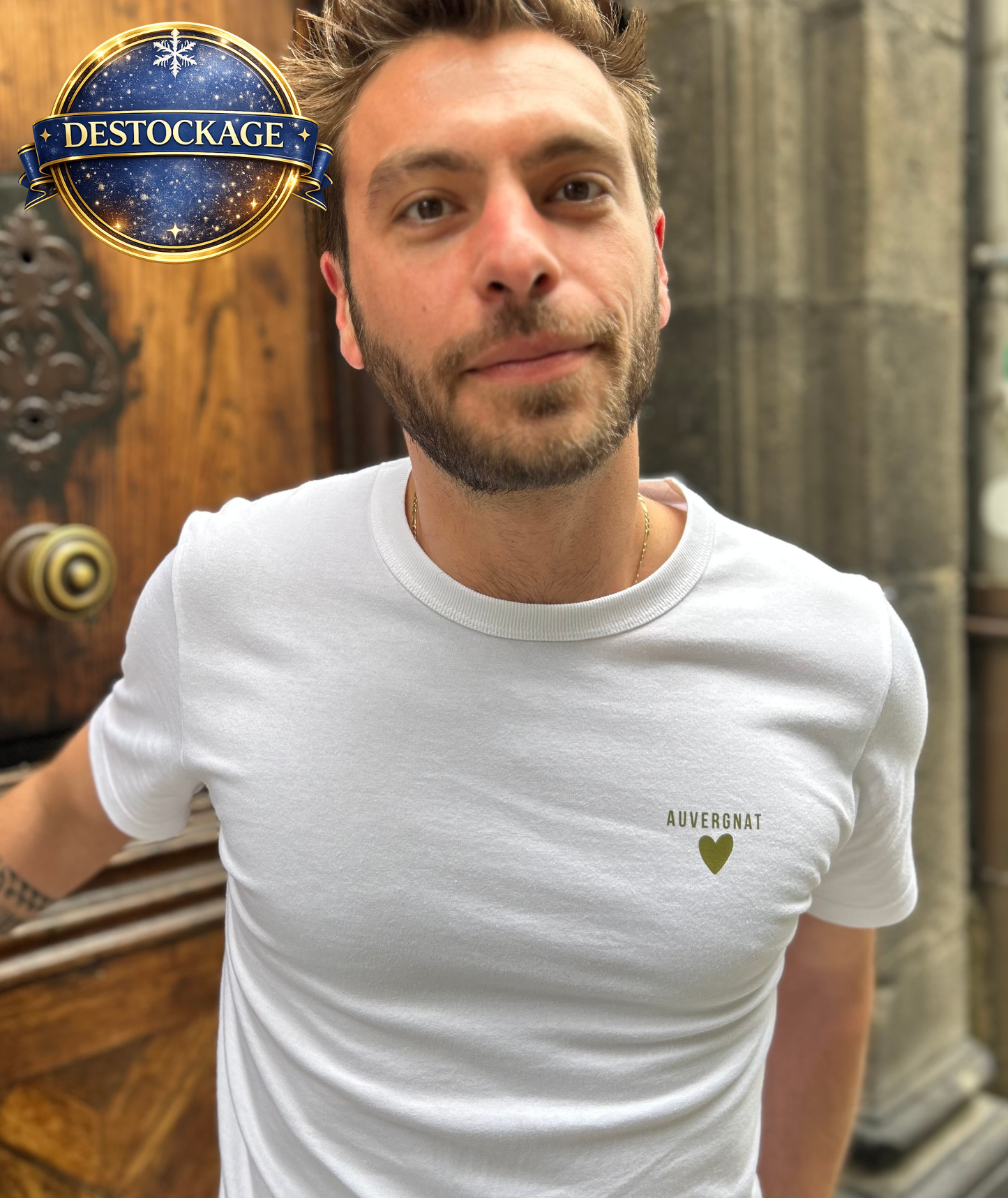 T-shirt AUDES - fabriqué en Auvergne, 100% coton biologique