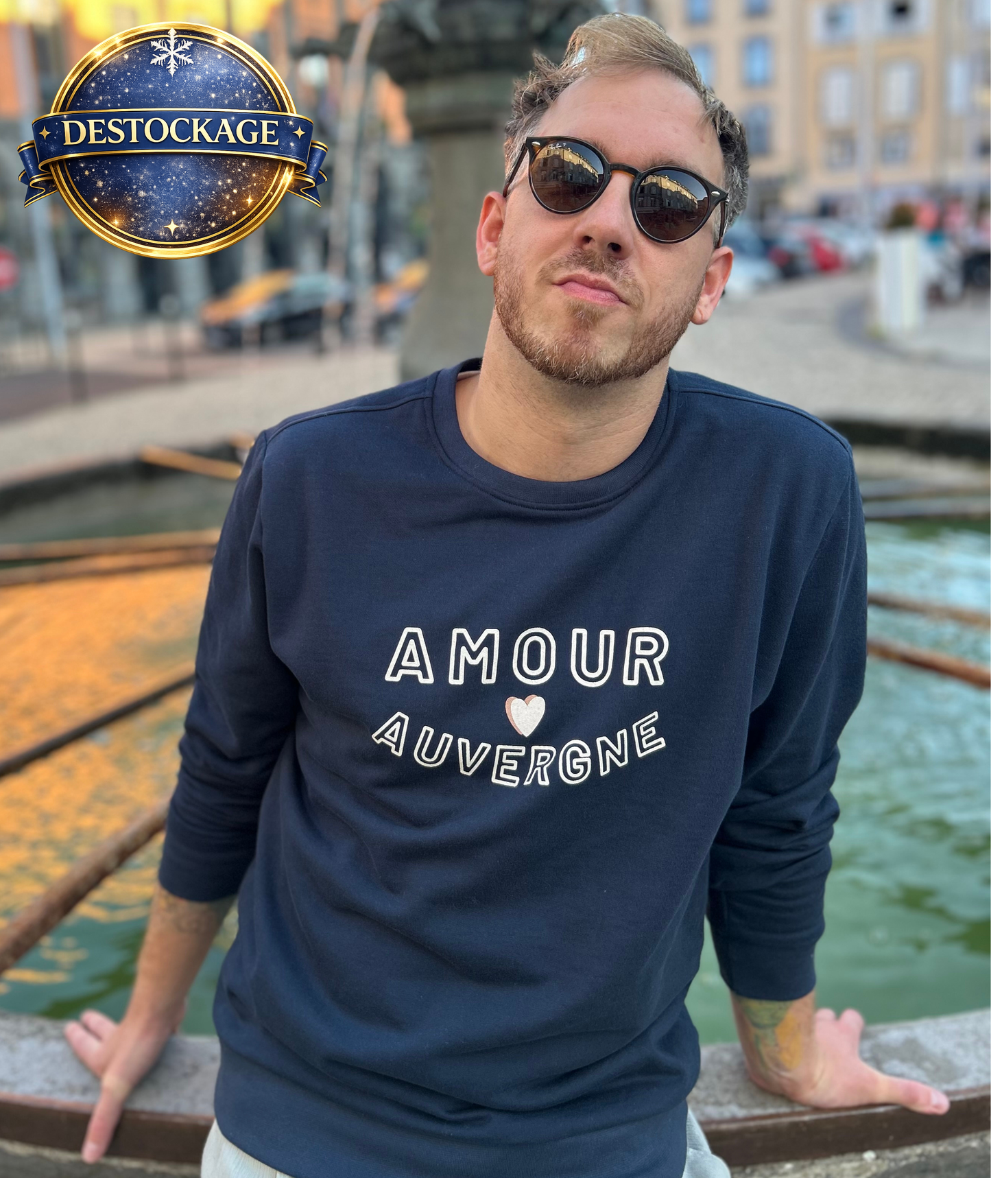 Sweat MONTPEYROUX - fabriqué en Auvergne, 100% coton bio