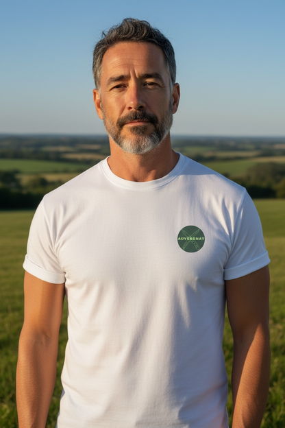 T-shirt AUDES - fabriqué en Auvergne, 100% coton biologique