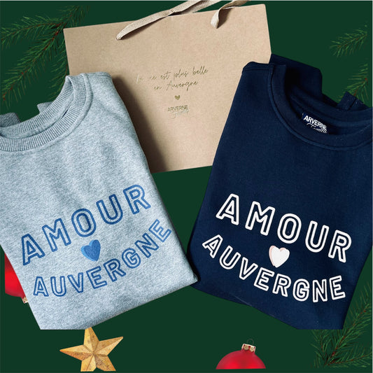 Sweat MONTPEYROUX - fabriqué en Auvergne, 100% coton bio