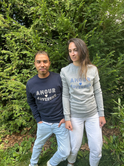 Le Duo Montpeyroux - un sweat gris + un sweat marine = AMOUR TOUJOURS