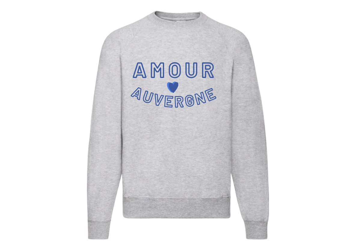 Sweat MONTPEYROUX - fabriqué en Auvergne, 100% coton bio